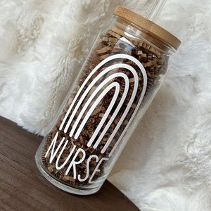 Nurse glass tumbler